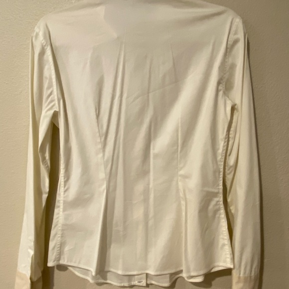 Brunello Cucinelli Off White 96% Silk Button Down Large - Picture 9 of 9